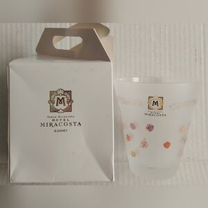Mickey & Minnie Tokyo DisneySea Hotel MiraCosta Glass Rare Souvenir with Box
